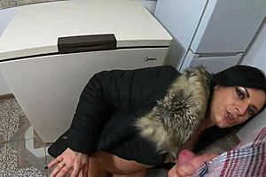 Milfycalla feels intense pleasure in face fuck and deep-throat sex.