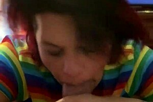 cheating latina milf deepthroats big black cock in interracial encounter, her mouth stretched wide