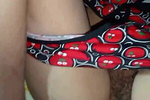 Girl from the village is having sex with her boyfriend in wedroom