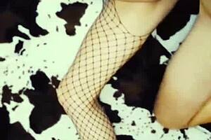 A lovely beauty learns to striptease and indulge