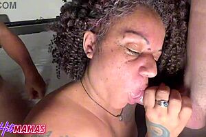 A hot MILF is cheating on her husband with two guys