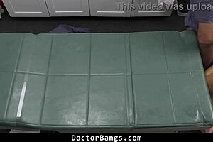 Shy busty teen gets a medical checkup with a perv doctor