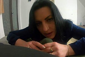 Curvy EU milf craves messy face fucking and cum