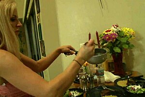 lesbo fucking lela star and brooke belle with anal finger and fishnets