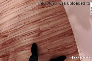 Sexual woman sucked a guy's hard cock in public for money