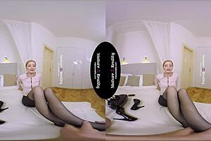 In this intense mature reality scene, feel the passion as a skinny mature woman rides in heels and stockings during a hotel room pov fuck.