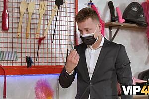 vip4k next door fun with european short hair in stockings