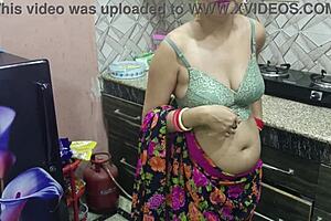 Desi Bhabhi gets intimate with brother-in-law in kitchen