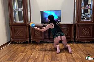 Stepmom's Heart Races As Stepson Notices Her Creampie