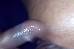Ebony granny bent over says cum on her pussy with dirty talk 😈