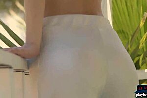 Blonde Model From Europe Strips, Revealing Her Perky Big Tits.