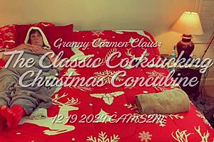 Jolly old ProductService offers Granny Carmen Claus fucking