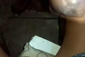 I got caught suckin' big black cock alone at home