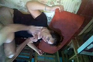 Nighttime Blowjob Leading To Missionary Tit Play