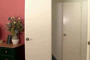 A white MILF slut gets fucked by a black BBC in her house