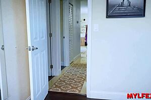 Damn, slim redhead gymnast blasted hard after yoga training at Mylfex!