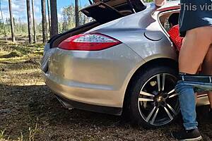 Couple caught making love in the forest