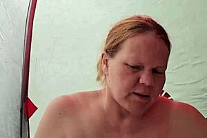 Preggo milf rides cock with tender nipples!