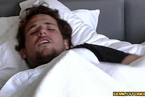 Tyler spread the vagina of his step mom, who was very experienced