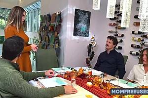 step moms thanksgiving gangbang with aderes quin, robby echo, and more