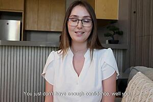 Busty milf stepmom teaches stepson fucking skills