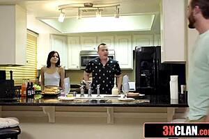 Hot milf takes care of her stepdaughter's boyfriend
