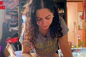 Argentine Whore Babyluna939 Sucks Dick, Titjob, Handjob Until Orgasm!