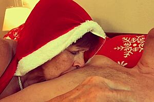 i love granny carmen claus sucking my cock this christmas