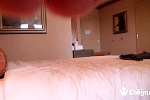 A guy shot homemade porn with Mia Gold in a hotel room