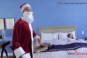 stepdad dresses up as saint nick and gives daughter some dick with ariana marie