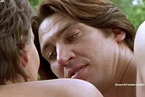 Sabine Petzl topless in Kommissar Rex 1994 scene.