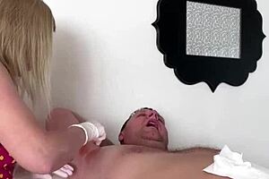 Armpit and Nose Waxing Session with Cute Blonde