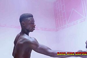 African woman finds satisfaction in outdoor encounter