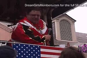 Look at those freaks and tits on Fat Tuesday!