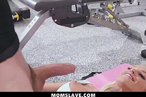 Apeek into a hot mom's workout and reward