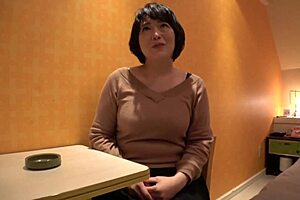 Precious video of a pregnant Japanese Milf in the hotel