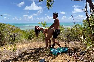 i’m losing it over anal sex on a nordestina beach with my hot brazilian neighbor!