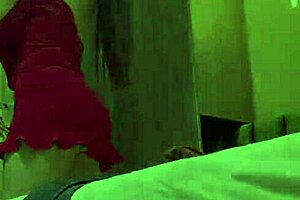 Fitness Model Strips for Camera Showing Big Tits and Ass