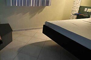 milf pole dances then takes bearded cock