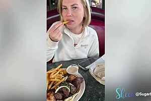 Review of a girl's first time in a red BDSM room on road trip