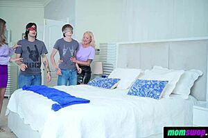Stepmoms planned a surprising 4some for their college sons