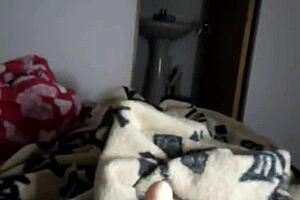 Girl gives a footjob to her friend in this hot video
