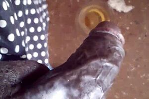 salty rain falls on a milf's shaved pussy