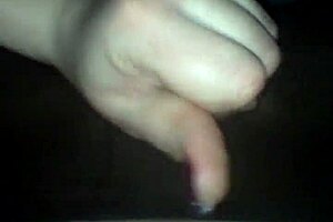 Amateur guy cum in pantyhose underwear very fast while his girlfriend's handjobs