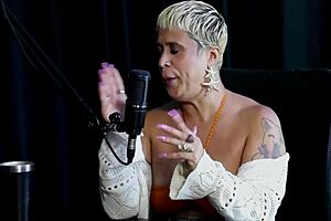 just joana in sheer red enjoys foot worship