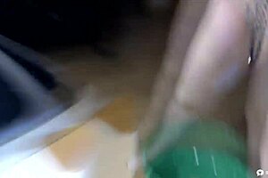 A hot Russian chick urinates on her clothes and does a squirt show