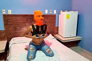My stepsister used costume for naughty Halloween fun