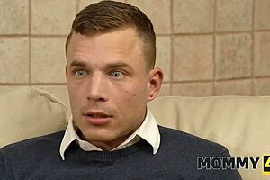 A girl took a dick of her mom's friend for a test