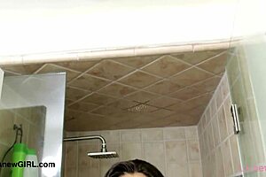 She took a shower and her captivating presence was unforgettable