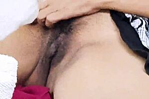 Indian MILF gets her pussy shaved and fucked by her lover